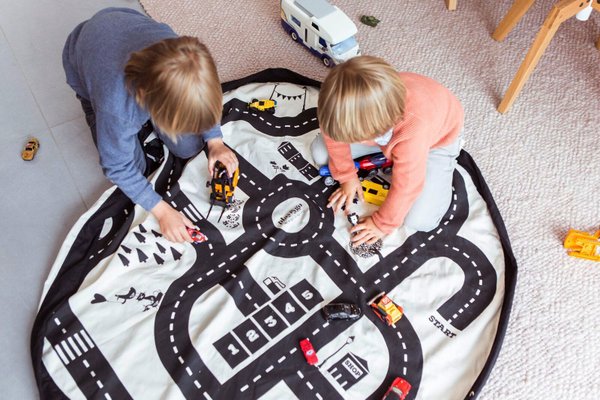 Spielzeugsack und -teppich Play & Go Roadmap